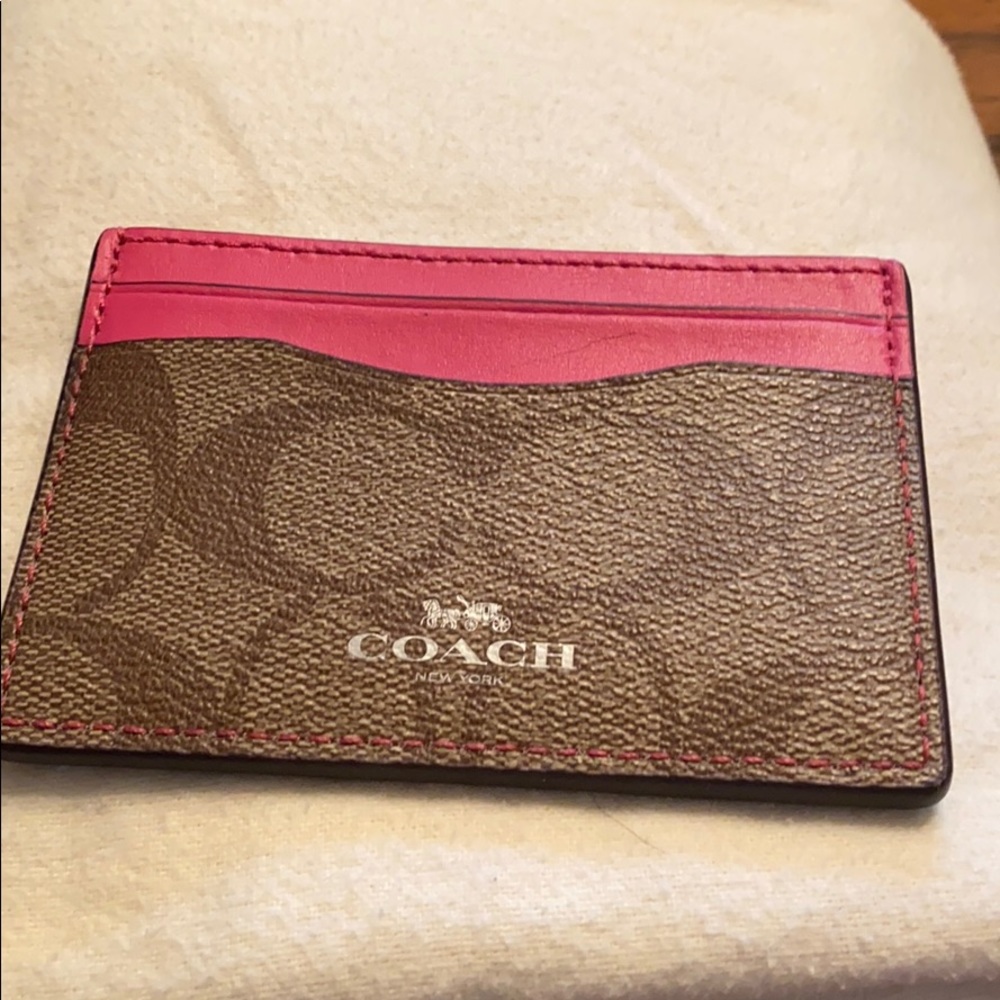 Coach card holder